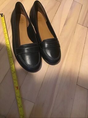 Roots Black Leather Women's Penny Loafers